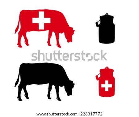 Swiss milk cow
