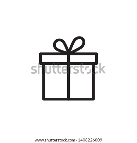 Gift Box icon design template. Trendy style, vector eps 10