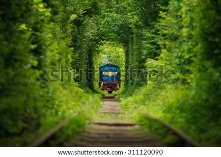 secret train \'tunnel of love\' in ukraine