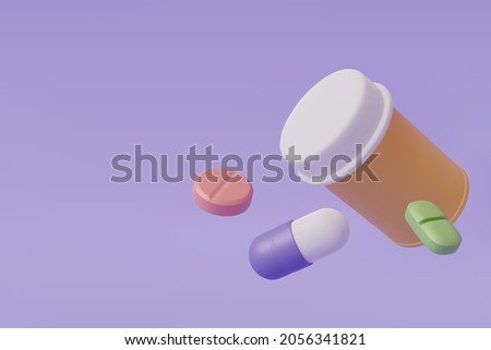 Vector Illustration of pharmacy drug health tablet pharmaceutical, Realistic pills blister pack medical tabs. Eps 10 Vector. Stock fotó © 