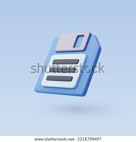 3d Vector Diskette or floppy disk, Online data storage, save files and backup concept. Eps 10 Vector.