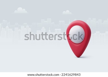 3d Vector Pin location pointer, Navigation icon, Geolocation map mark. Eps 10 Vector.