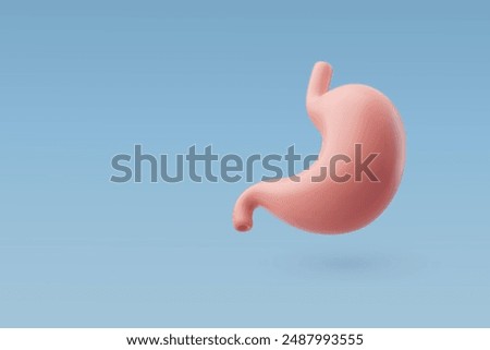 3d Vector Human stomach, Gastrointestinal tract, Internal organs concept. Eps 10 Vector.