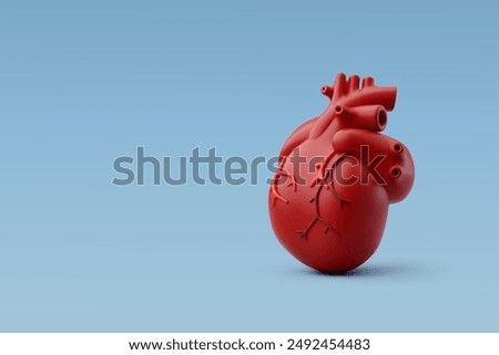 3d Vector Human heart, Anatomy internal organs concept. Eps 10 Vector.