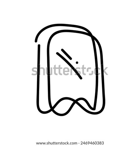 cancel save icon hand draw style black color