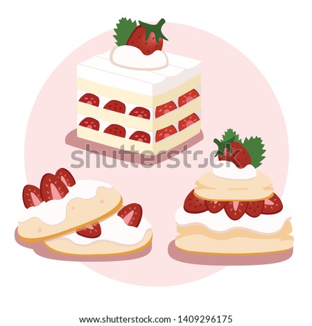 English Strawberry Shortcake and Biscuit