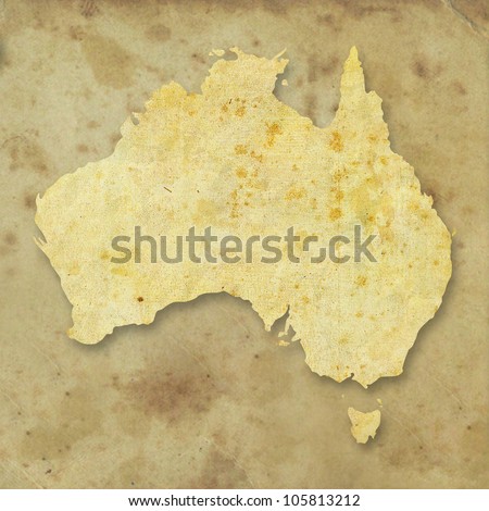 Australia paper map