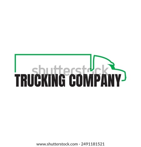 Illustration graphic vector of logistics and delivery company logo design template. Truck logo on white background vector image