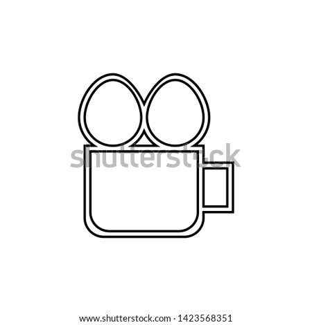 Video camera icon. Cinema sign. Logo design element