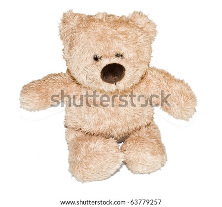 Beautiful, Brown Teddybear Isolated On White Background Stock Photo ...