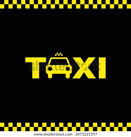 Taxi car icon. Taxi service concept vector illustration