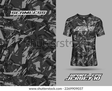 Sublimation seamless printing design for jersey and tshirt sports team