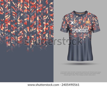 T shirt sports texture background template for soccer jersey, motocross, cycling, football, gaming.