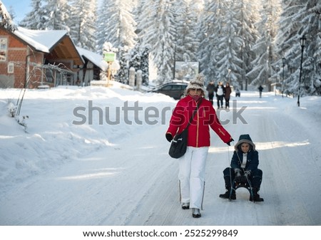 Similar – Foto Bild Winteridylle Leben