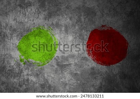 Similar – Image, Stock Photo Red blob on concrete