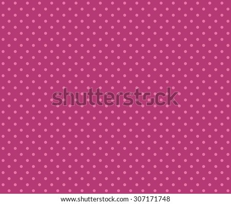 Traditional dotted wallpaper with pink dots and purple background