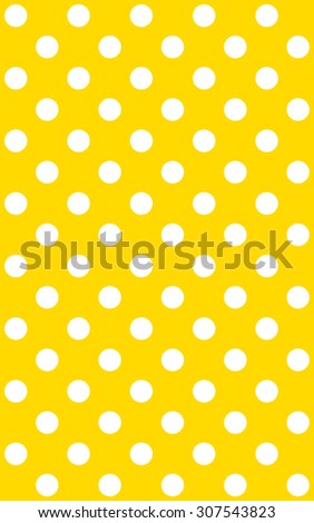 Traditional dotted wallpaper with white dots and orange background