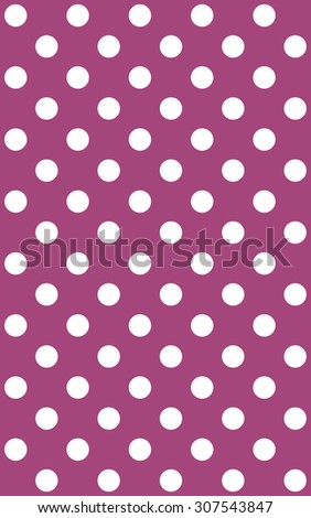 Traditional dotted wallpaper with white dots and purple background