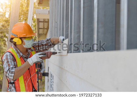 Craftsman, Plumber, Construction Worker With Panel,Construction worker during wall,Construction worker routine.