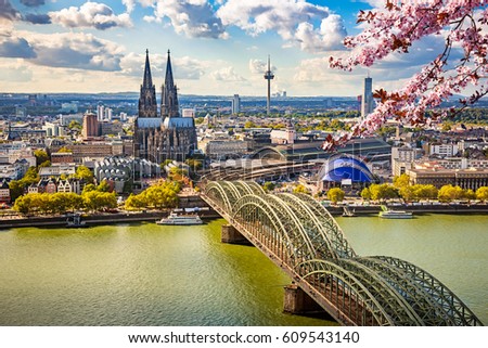 Similar – Image, Stock Photo Cologne church towers