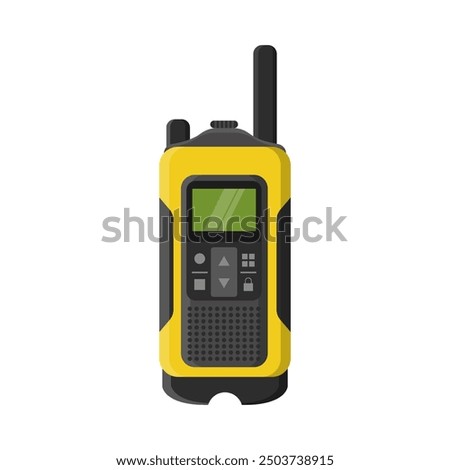 Walkie-Talkie flat vector illustration isolated on a background