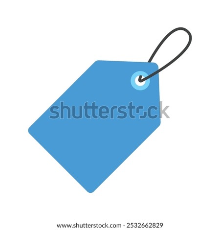 Image, Stock Photo blue price tag with sale sign on the pink background, blue mockup