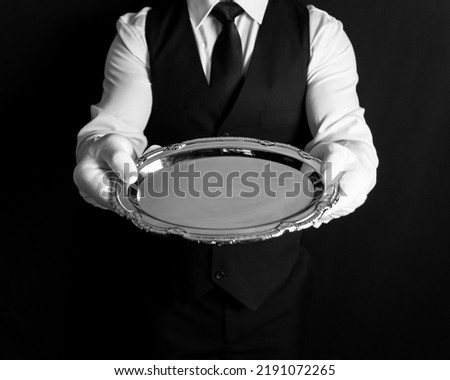 Similar – Image, Stock Photo Fancy man reflecting in mirror on ground