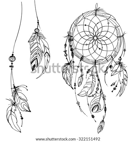 Native American Feather Coloring Coloring Pages