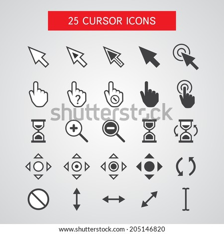 Vector Cursor Icons Set