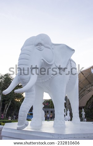 White elephant statue