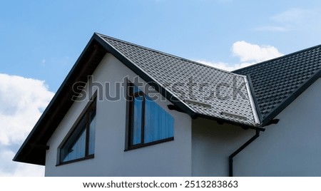 Similar – Image, Stock Photo roof area. Roof Tiled roof