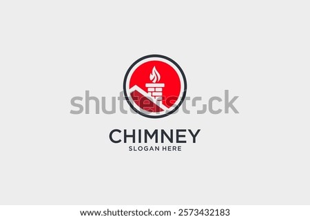 chimney logo design premium vector.