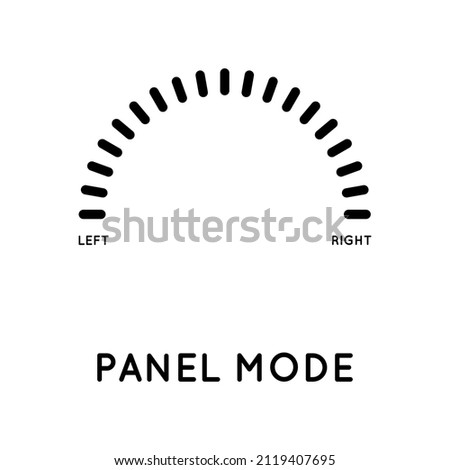 Control panel mode icon. Pointer left, right. Music balance, headphones, mixing console. It is made in simple style, isolated on white background. Original size is 64x64 pixels.