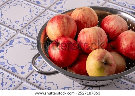 Similar – Image, Stock Photo Apples lie in a bowl on a scale and are weighed