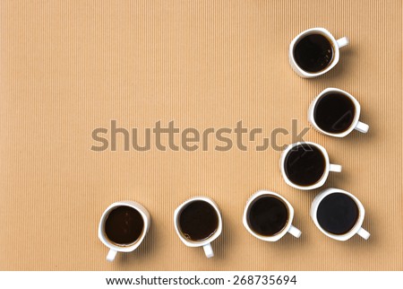 Fresh coffee break during meeting