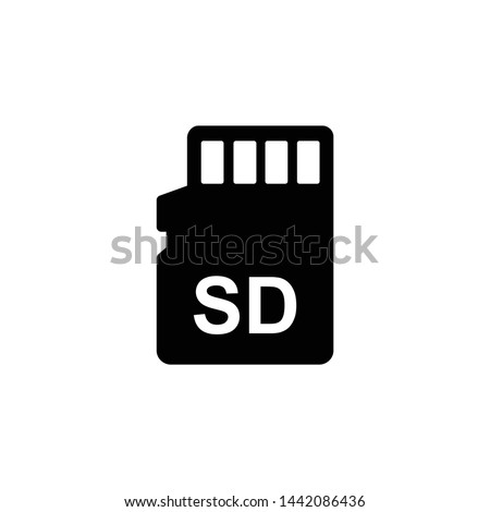 Micro SD icon symbol vector illustration