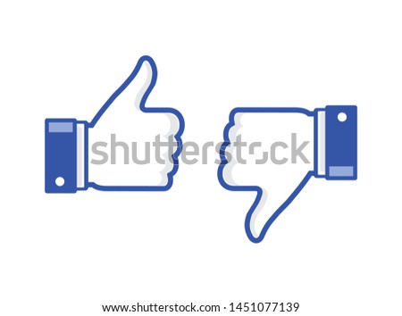 Like and unlike icon symbol vector illustration