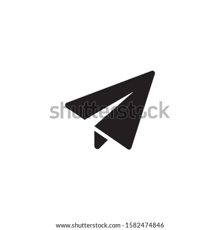 Paper plane icon symbol vector illustration