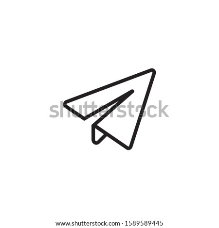 Paperplane icon symbol vector illustration