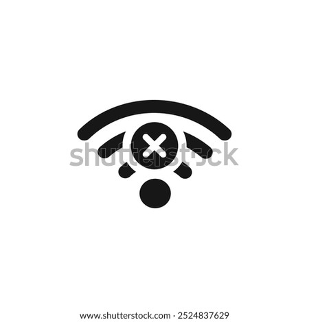 Wifi lock icon symbol vector illustration