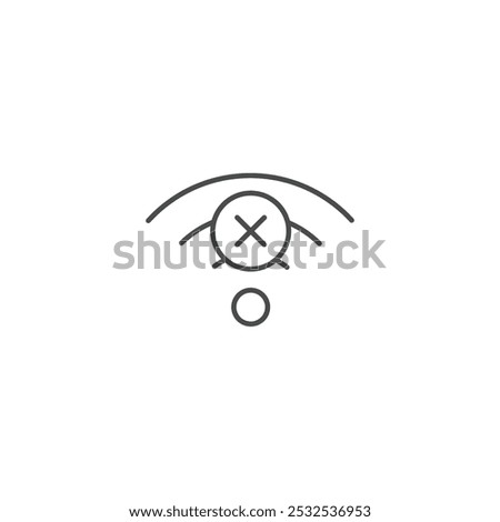 Wifi lock icon symbol vector illustration