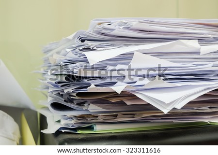 Reuse Papers in office / Papers Reuse in thailand office