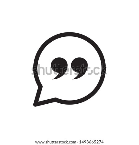 Quote sign icon design illustration