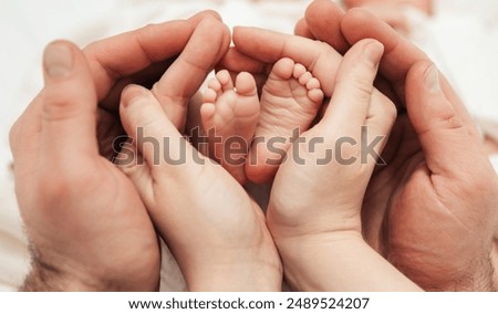 Similar – Image, Stock Photo Small feet Baby Cute cute