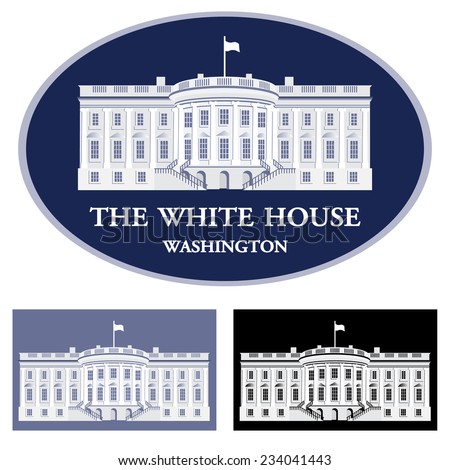 White House - detailed vector illustration 