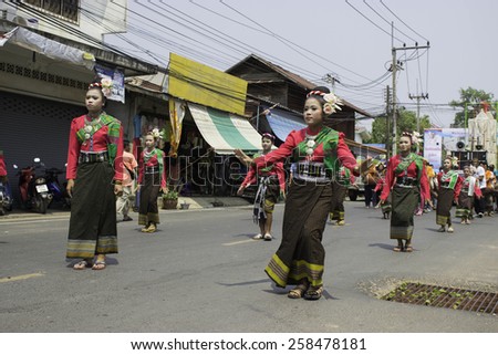 Rice Wreaths Festival,THAILAND Mar 03 2015:\