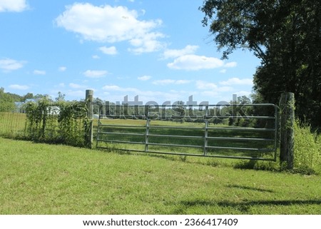 Similar – Image, Stock Photo Wooden gate between two houses with no trespassing sign.