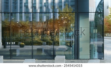 Similar – Image, Stock Photo Contemporary glass office building in New York