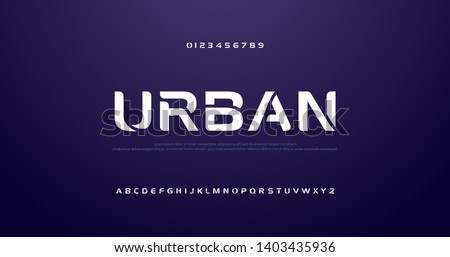 sport future curve, wave modern alphabet fonts. technology typography urban font and number uppercase. vector illustration