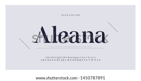Elegant awesome alphabet letters font and number. Classic Lettering Minimal Fashion Designs. Typography fonts regular uppercase and lowercase. vector illustration